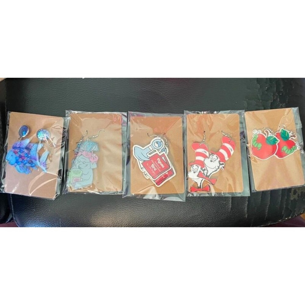 Teacher Children's Literature Themed Earrings